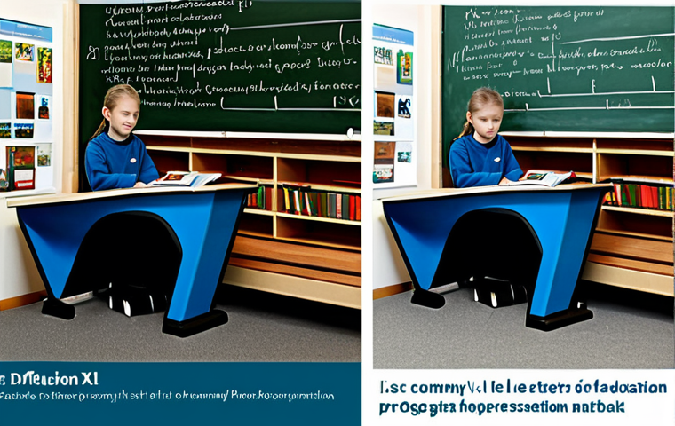 Here are two image prompts for Stable Diffusion XL, focusing on the themes of education, community, and technology from the provided text: