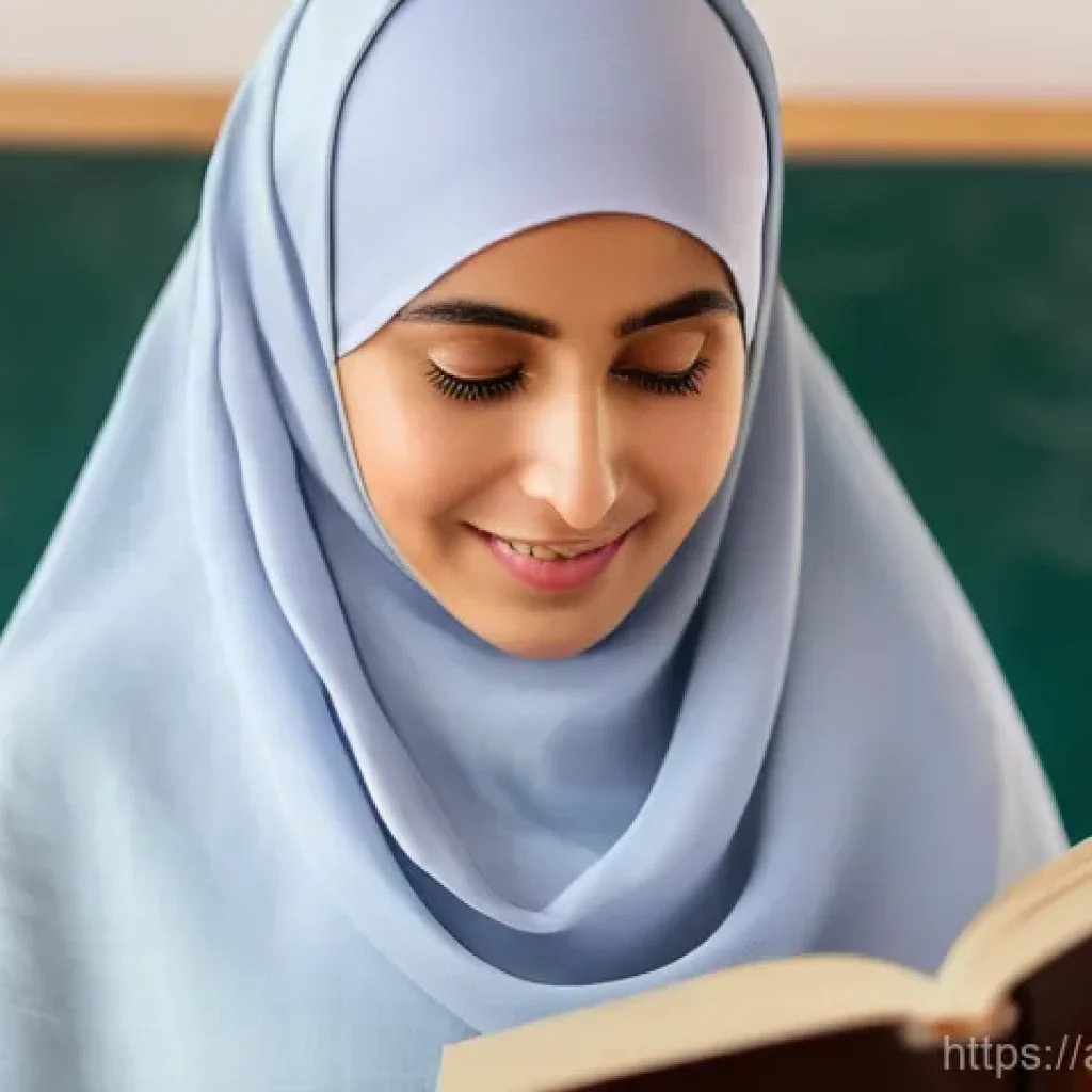 문해교육사와 직업 만족도 조사 연구 - **Prompt:** A deeply touching close-up of an adult woman, appearing to be in her 40s or 50s, wearing...